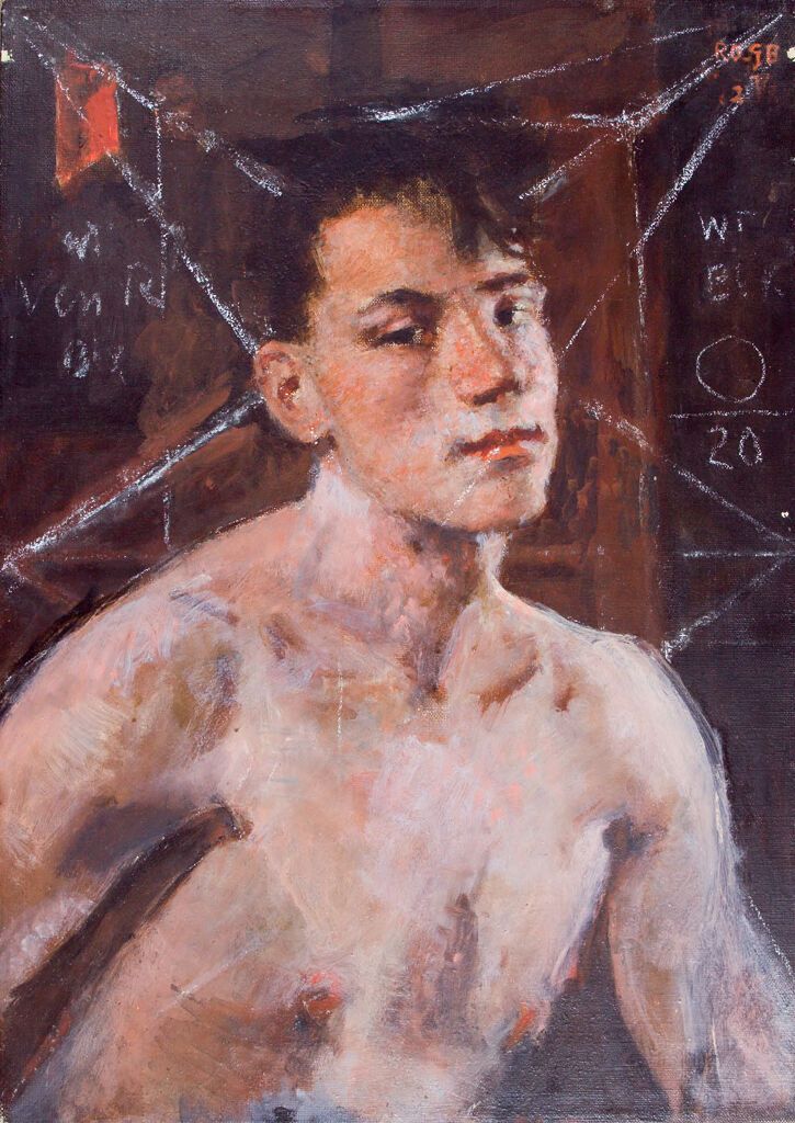 Retrato de Walter Nelson, óleo sobre lienzo de Denman Waldo Ross