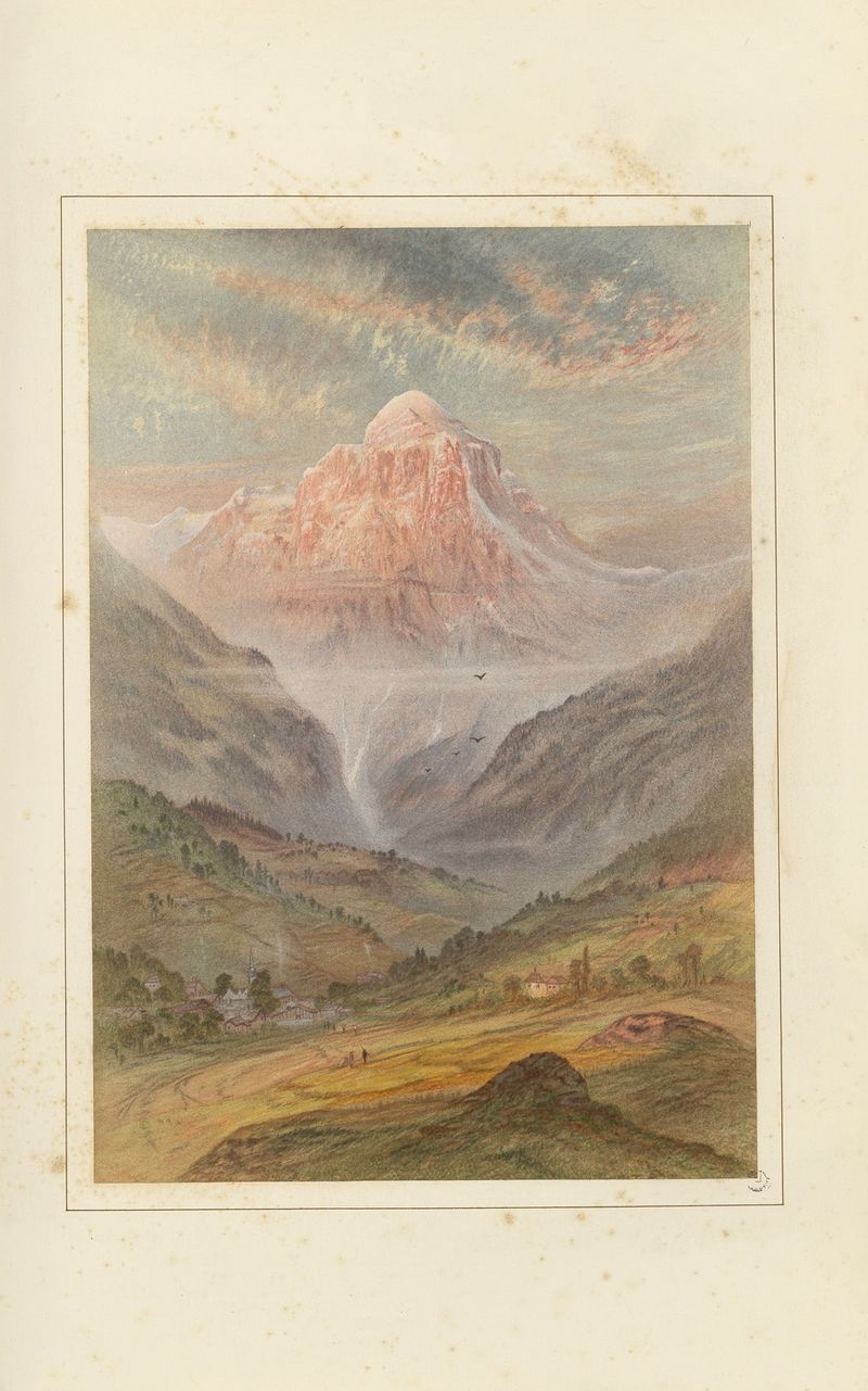 Paisaje de La Pointe de Tenneverges, óleo sobre lienzo de Elijah Walton