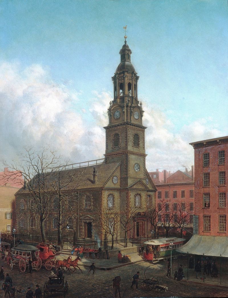 The North Dutch Church, architecture by Edward Lamson Henry, 1869.