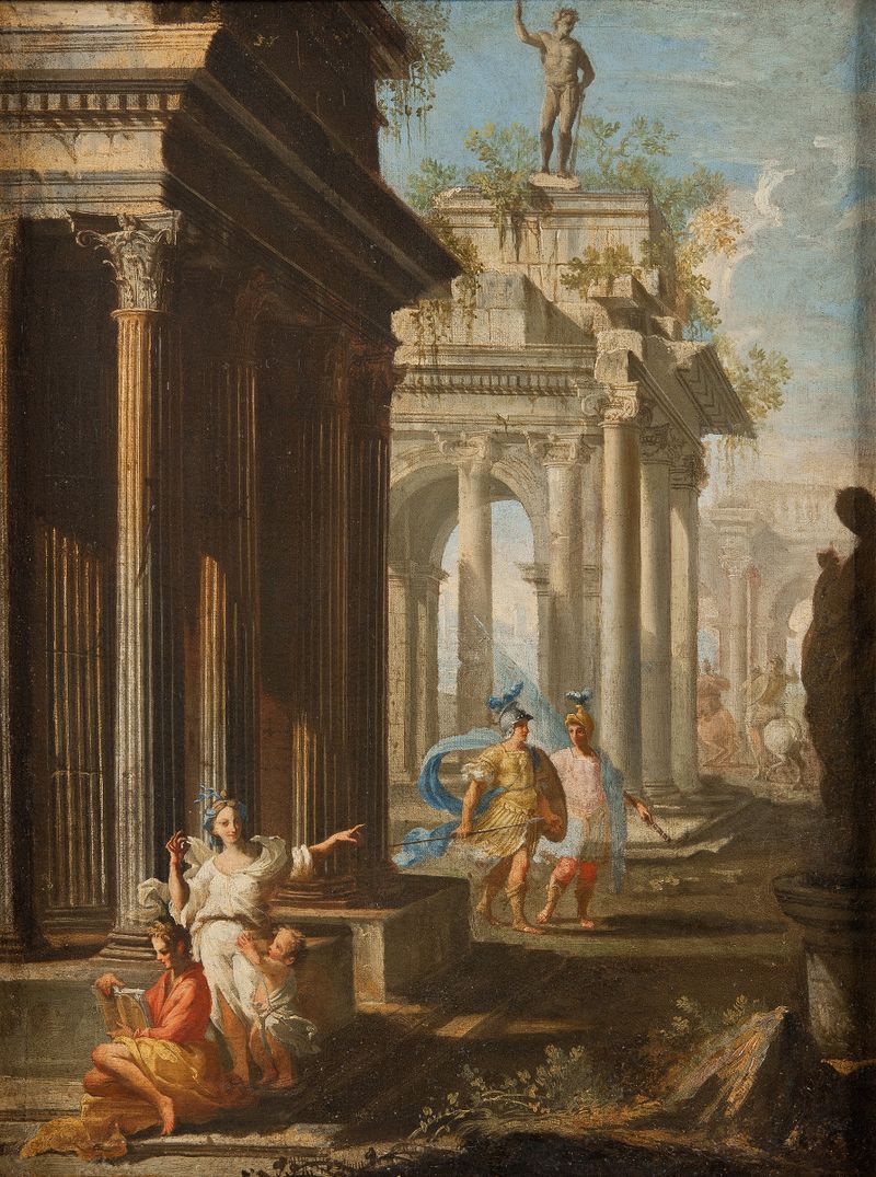 Neoclassical architecture with columns by Alberto Carlieri