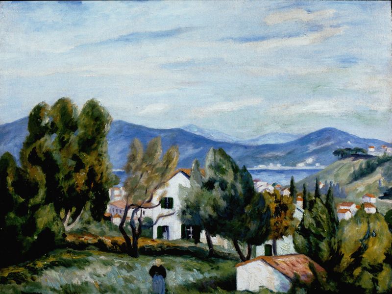 Landscape of Saint Tropez by Henri Manguin, oil on canvas