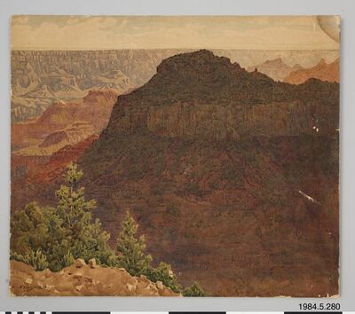 Paisaje de Oza Butte, pintura al óleo de Gunnar Widforss
