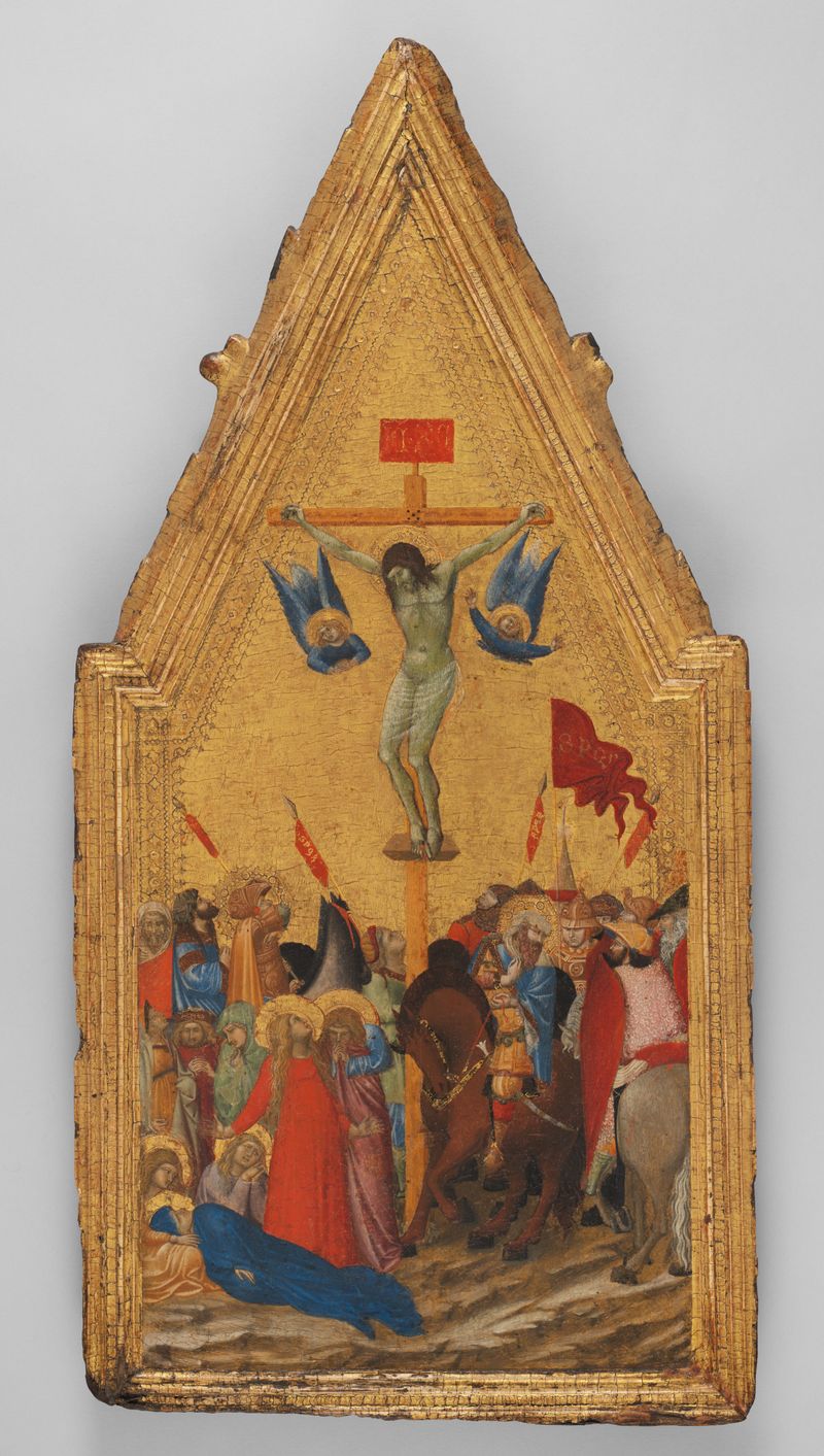 A Crucificação de Ambrogio Lorenzetti, meio ouro