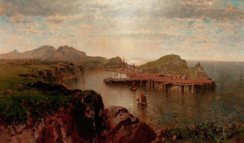 Ilfrancombe Coast, Devonshire by George Herbert McCord, oil on canvas
