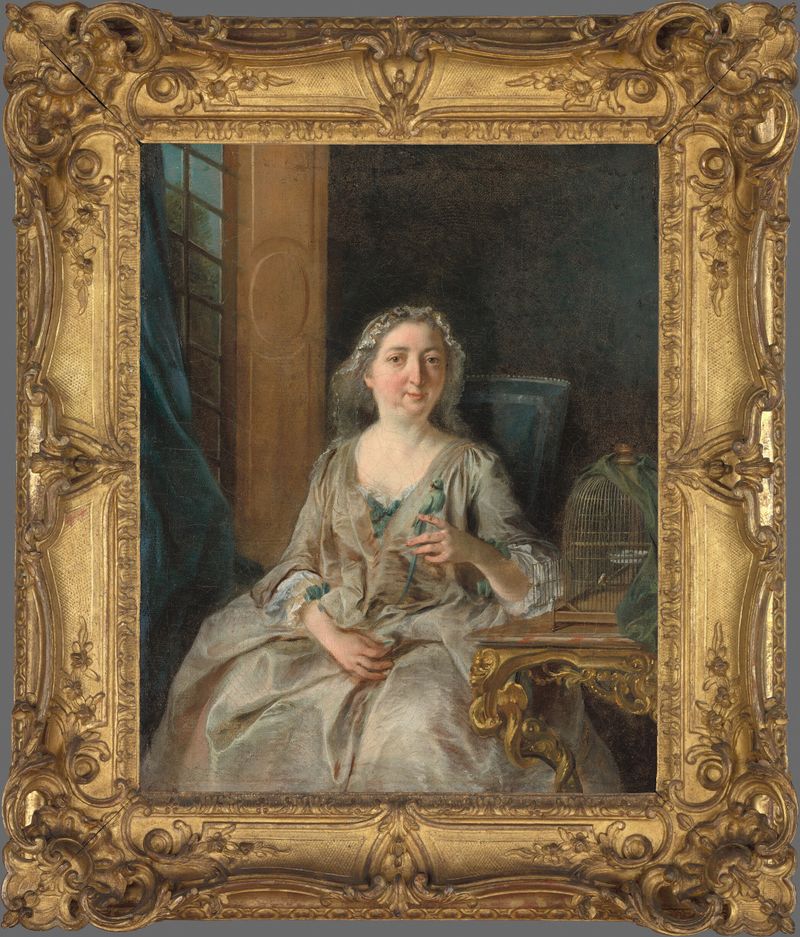 Portrait of Madame Gaignat by Nicolas Lancret, oil on canvas