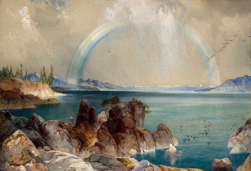 The Southern Arm of the Yellowstone Lake, oil on canvas by Thomas Moran