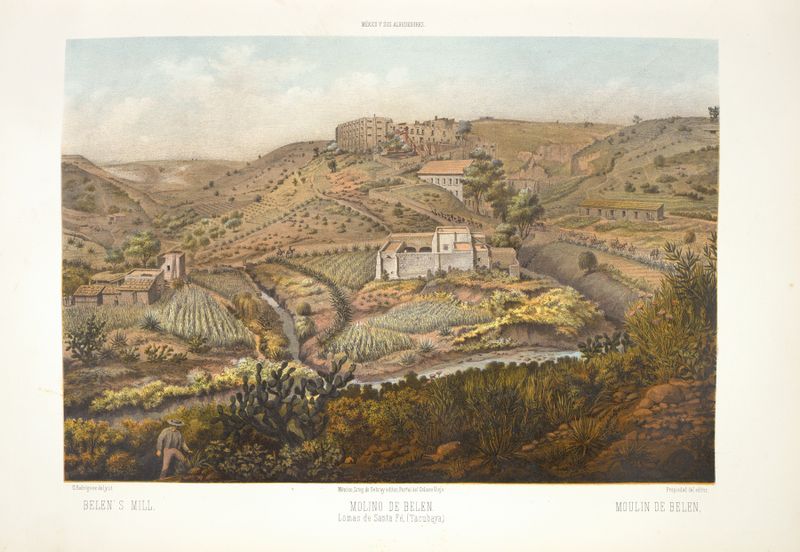 Belen’s Mill de C. Castro, Romantismo, retratando um rio sereno e um moinho.