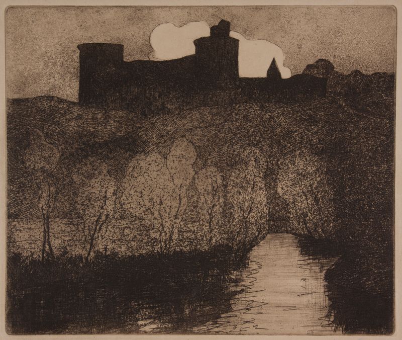 Paisagem de Tonquédec por Maxime Maufra, óleo sobre tela