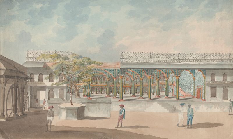 Palácio de Verão de Tipu Sultan, arquitetura Mughal de Lieutenant James Hunter