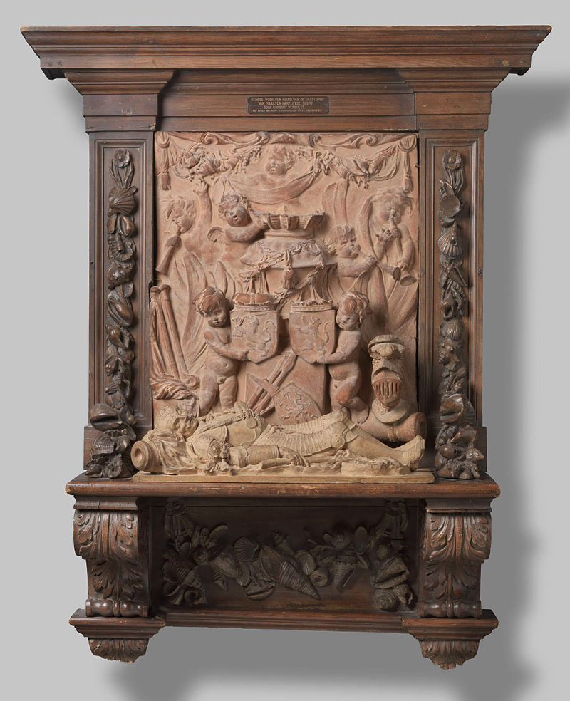Modelo em terracota de Maerten Harpertsz Tromp de Rombout Verhulst