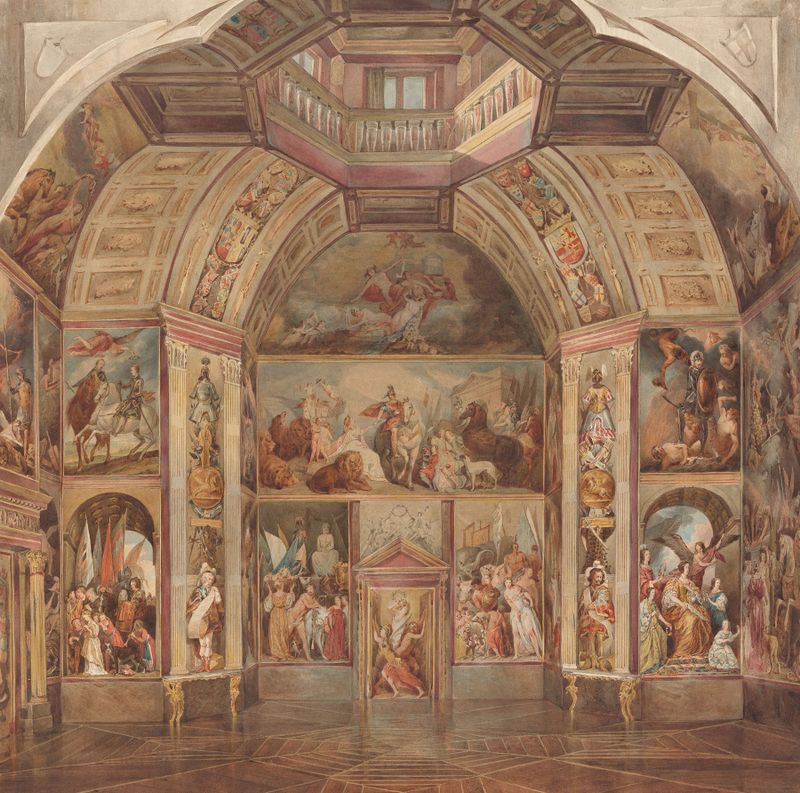 North Wall mural by Tieleman Cato Bruining, interior decoration