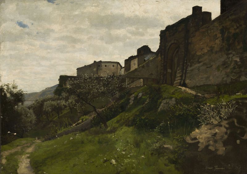 Fragmento de muros defensivos de Hans Thoma, meio desconhecido