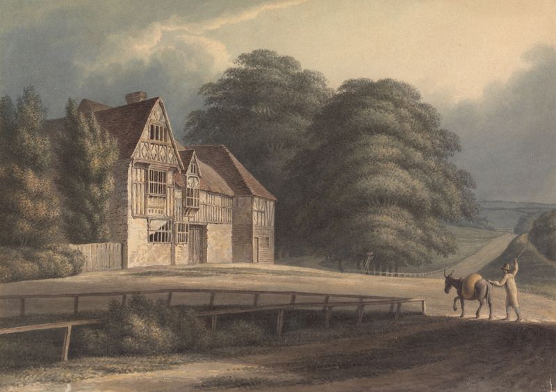 Old Buildings at Hastings by Henry Morton, Romanticism, depicting weathered architecture