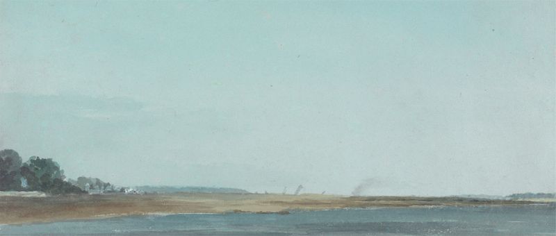 Landscape of Ryde, Isle of Wight by Thomas Lindsay, oil painting