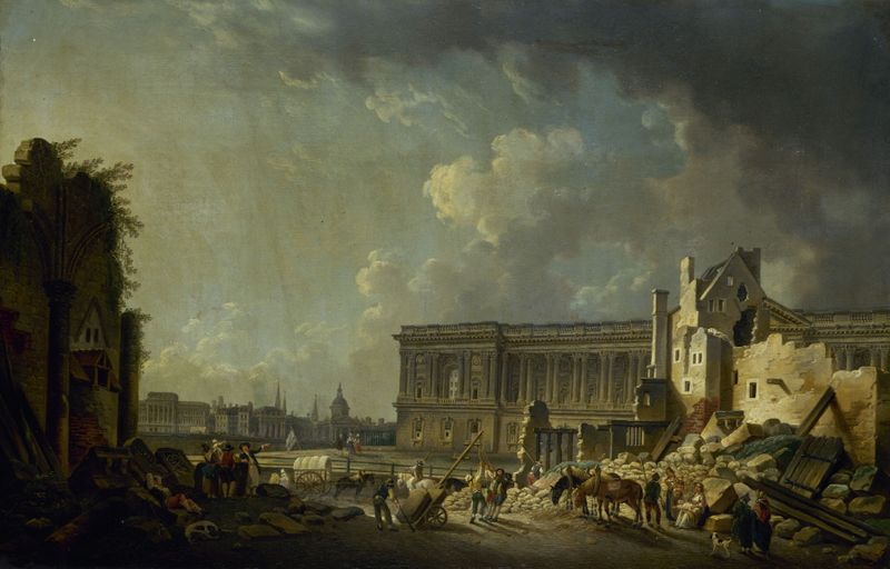 Rococo architecture featuring columns and light by Pierre-Antoine Demachy