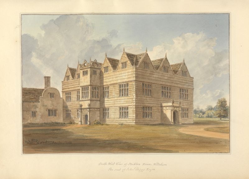 South West View of Stockton House, Wiltshire de John Buckler, medio desconocido