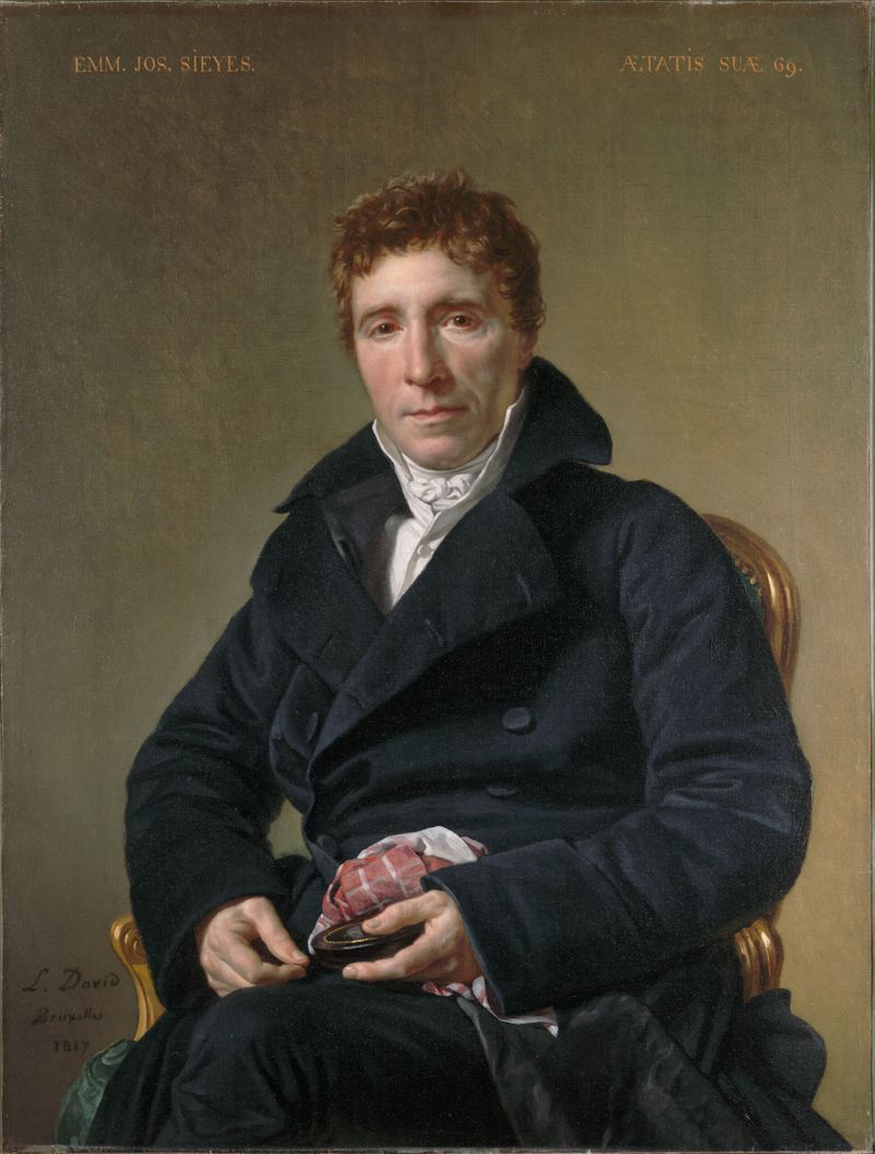 Portrait of Emmanuel Joseph Sieyès, oil on canvas by Jacques-Louis David