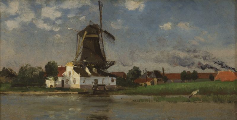 Interior scene with light and shadow, oil painting by Carl Skånberg