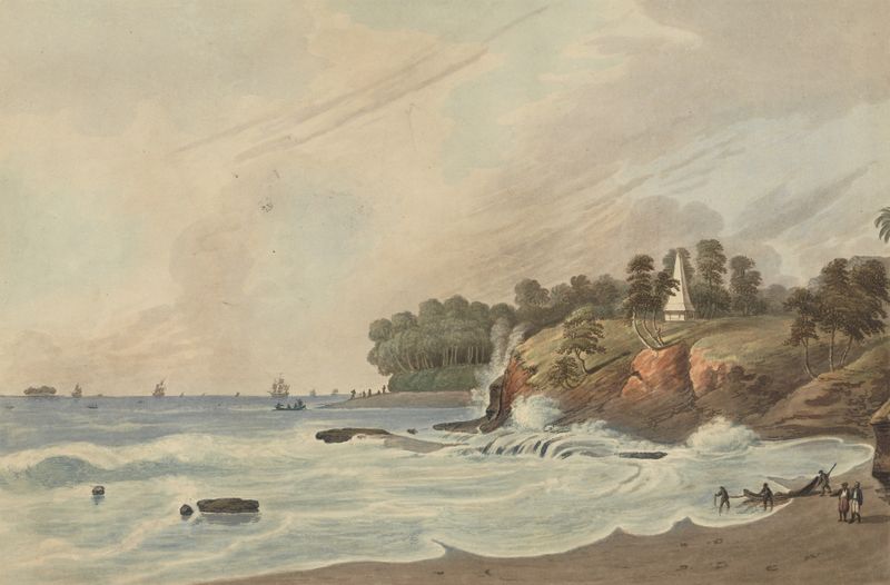 Landscape of King’s Cliff and Rat Island by Joseph Constantine Stadler, unknown medium