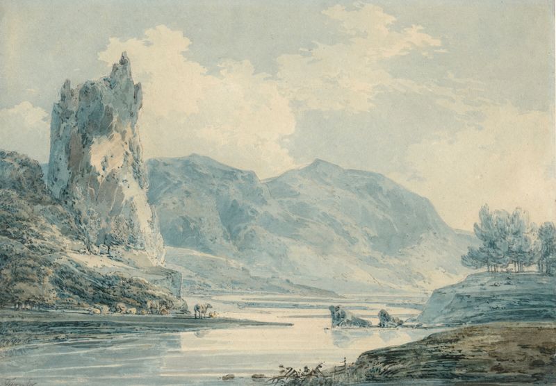 Ilam Rock, Dovedale, Derbyshire, óleo sobre lienzo de Joseph Mallord William Turner